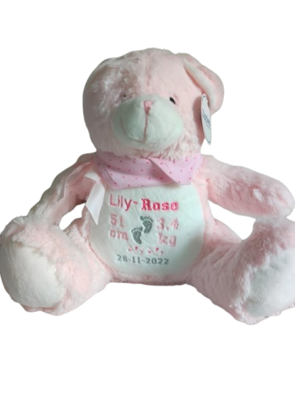 Baby knuffel geboorte geschenk