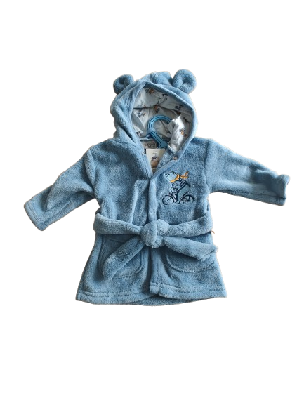 Badjas kids beertje blauw